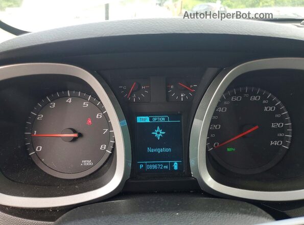 2GNALCEK9H1601700 2017 CHEVROLET EQUINOX White Instrument cluster view