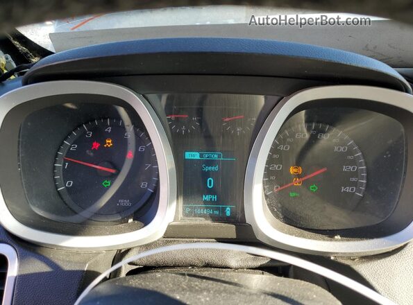 2GNALCEKXG1119929 2016 CHEVROLET EQUINOX Black Սարքավորումների վահանակի տեսք
