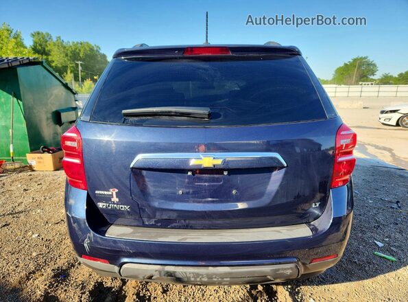 2GNALCEKXH6253845 2017 CHEVROLET EQUINOX Синий Вид сзади