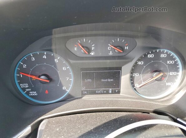 2GNAXHEV7L6168580 2020 CHEVROLET EQUINOX Black Instrument cluster view