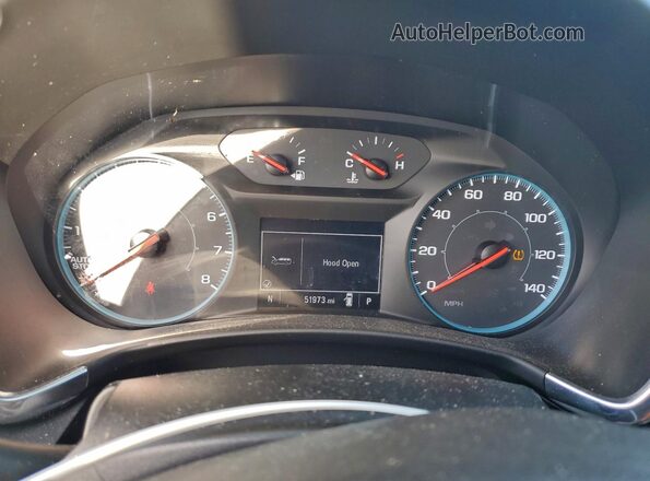 2GNAXHEVXM6145392 2021 CHEVROLET EQUINOX Gray Instrument cluster view