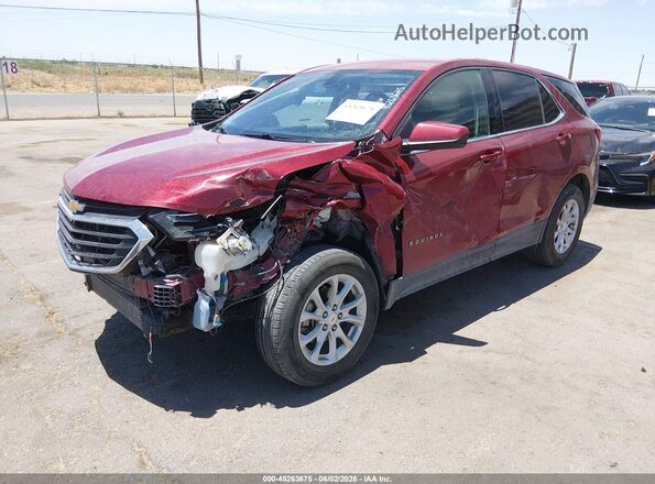 2GNAXJEV0J6197651 2018 CHEVROLET EQUINOX Maroon Առջևի ձախ երեք քառորդ տեսարան