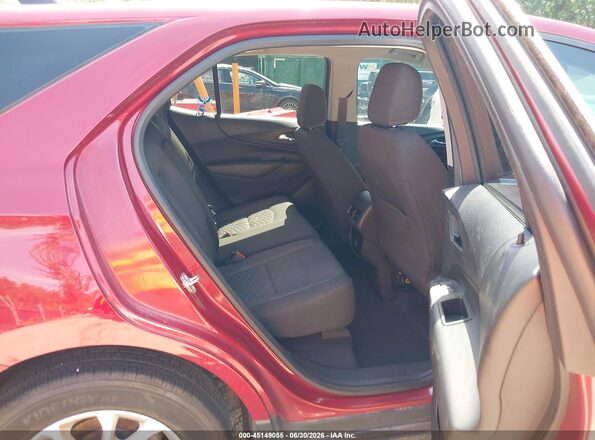 2GNAXJEV2J6141971 2018 CHEVROLET EQUINOX Red Widok naklejki z numerem VIN