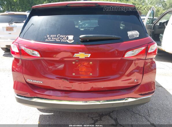 2GNAXJEV2J6141971 2018 CHEVROLET EQUINOX Red Widok z przodu
