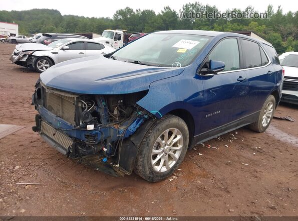 2GNAXJEV2M6149766 2021 CHEVROLET EQUINOX Синий Передняя левая четверть