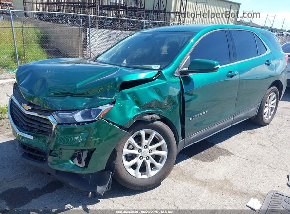 2GNAXJEV3K6243040 2019 CHEVROLET EQUINOX Green Առջևի ձախ երեք քառորդ տեսարան