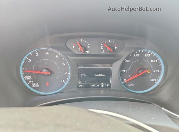 2GNAXJEV4J6229727 2018 CHEVROLET EQUINOX Silver Instrument cluster view