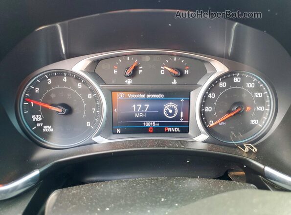 2GNAXKEV7M6158629 2021 CHEVROLET EQUINOX Синий Вид щитка приборов