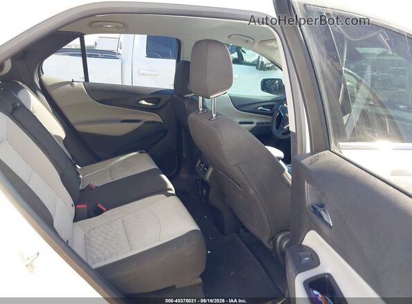 2GNAXKEX0J6207456 2018 CHEVROLET EQUINOX White VIN კოდის სტიკერის ხედი