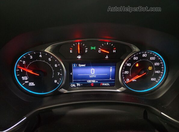 2GNAXLEX0K6135228 2019 CHEVROLET EQUINOX Черный Вид щитка приборов