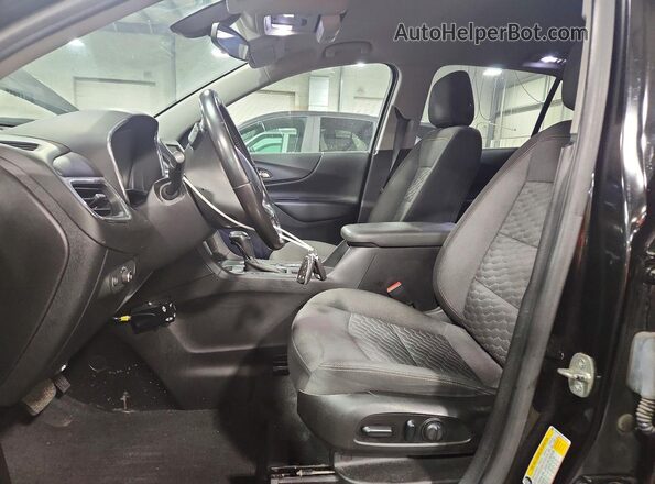 2GNAXLEX0K6135228 2019 CHEVROLET EQUINOX Черный Вид салона спереди