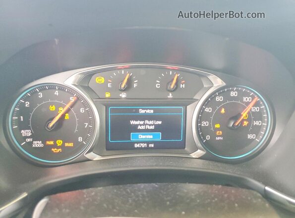 2GNAXLEX5L6189108 2020 CHEVROLET EQUINOX Blue ხელსაწყოთა პანელის ხედი
