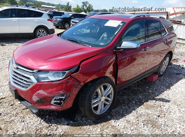 2GNAXMEV4J6114112 2018 CHEVROLET EQUINOX Темно-бордовый Передняя левая четверть