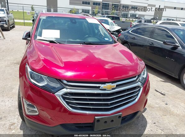 2GNAXMEV6J6129145 2018 CHEVROLET EQUINOX Burgundy ხელსაწყოთა პანელის ხედი