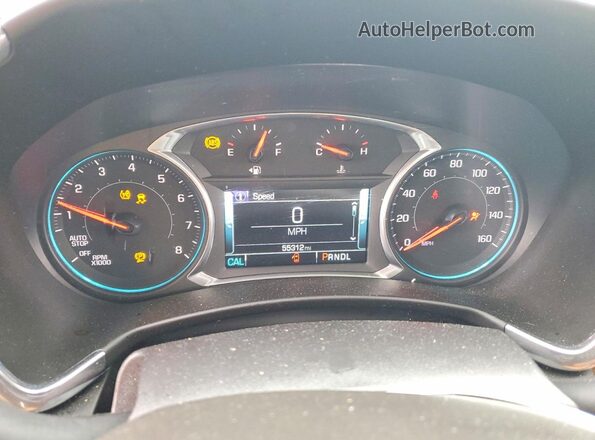 2GNAXNEX6J6149693 2018 CHEVROLET EQUINOX White ხელსაწყოთა პანელის ხედი