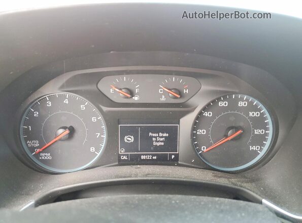 2GNAXSEV2J6166018 2018 CHEVROLET EQUINOX Red Вид щитка приладів