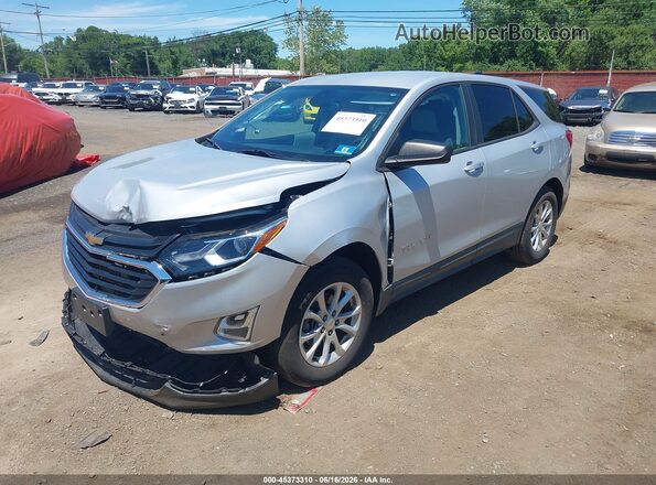 2GNAXSEV2L6223546 2020 CHEVROLET EQUINOX Silver Front view