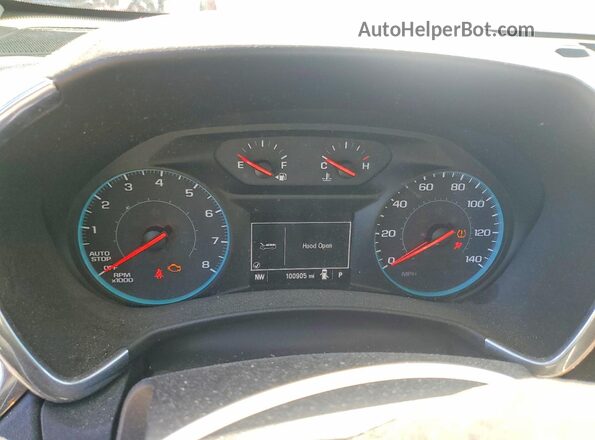2GNAXSEV8J6280167 2018 CHEVROLET EQUINOX Черный Вид щитка приборов