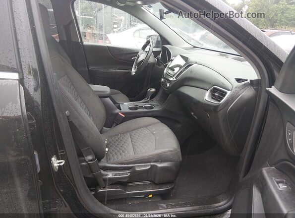 2GNAXSEV8J6312812 2018 CHEVROLET EQUINOX Black Widok wnętrza z przodu