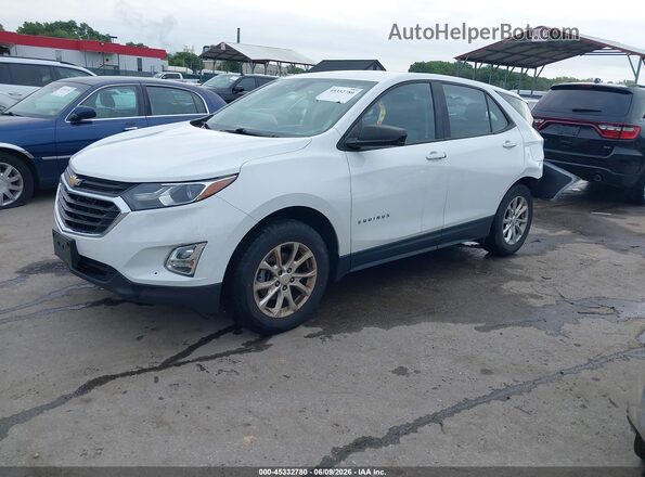 2GNAXSEV8K6110165 2019 CHEVROLET EQUINOX White Առջևի ձախ երեք քառորդ տեսարան