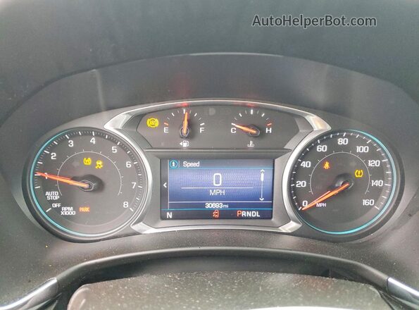 2GNAXUEV1M6130160 2021 CHEVROLET EQUINOX Серый Вид щитка приборов