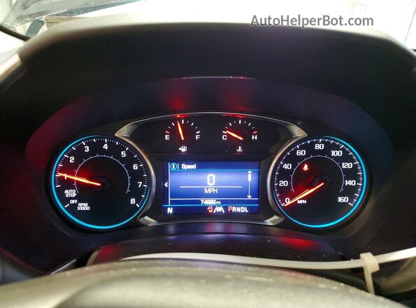 2GNAXUEV4L6254258 2020 CHEVROLET EQUINOX Black ხელსაწყოთა პანელის ხედი