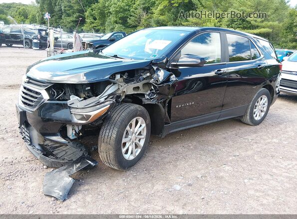 2GNAXUEV4M6134798 2021 CHEVROLET EQUINOX Black Առջևի ձախ երեք քառորդ տեսարան
