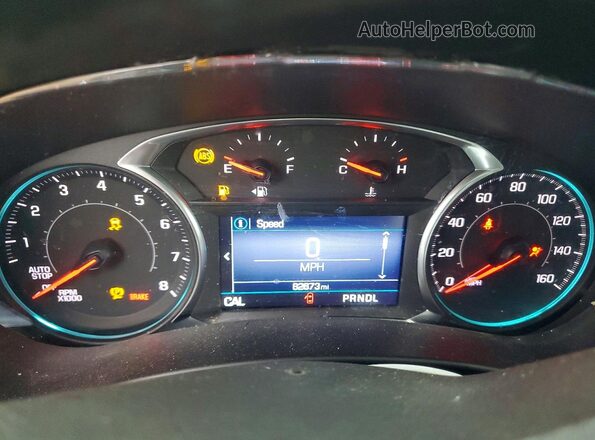 2GNAXUEV9M6134618 2021 CHEVROLET EQUINOX Charcoal Instrument cluster view
