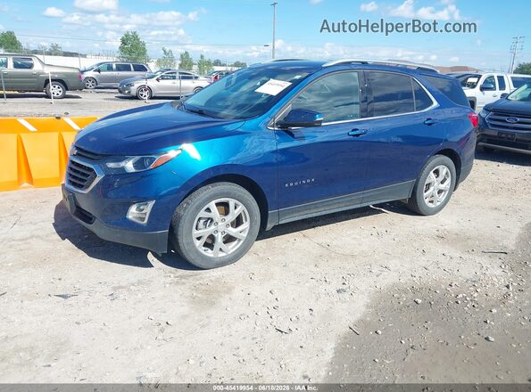 2GNAXVEX3K6186069 2019 CHEVROLET EQUINOX Blue Передня ліва чверть