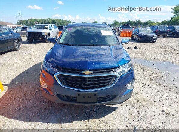 2GNAXVEX3K6186069 2019 CHEVROLET EQUINOX Blue Вид щитка приладів