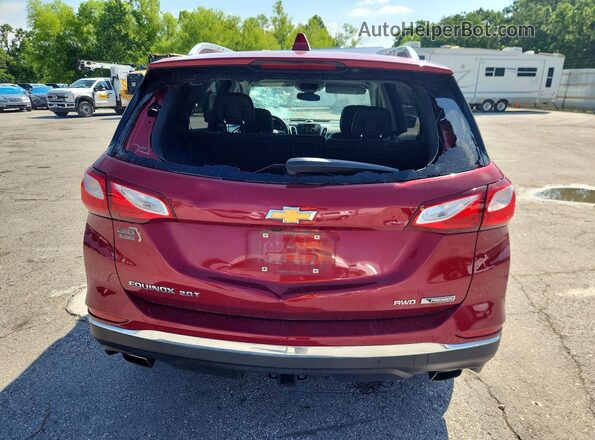 2GNAXWEXXJ6205768 2018 CHEVROLET EQUINOX Красный Вид сзади
