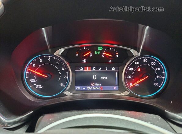 2GNAXYEX7K6155053 2019 CHEVROLET EQUINOX Белый Вид щитка приборов