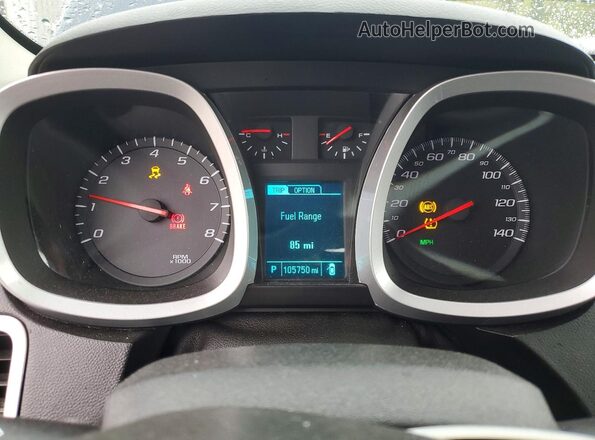 2GNFLEEK0G6166021 2016 CHEVROLET EQUINOX Blue Instrument cluster view