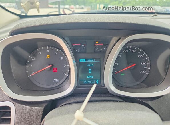 2GNFLEEK0H6104782 2017 CHEVROLET EQUINOX Blue Vista del cuadro de instrumentos