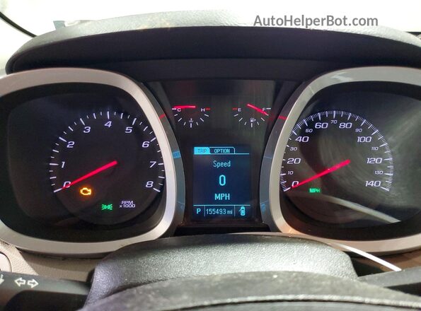 2GNFLEEK2G6224422 2016 CHEVROLET EQUINOX Белый Вид щитка приборов