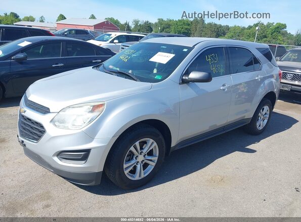 2GNFLEEK4G6254103 2016 CHEVROLET EQUINOX Silver Առջևի ձախ երեք քառորդ տեսարան