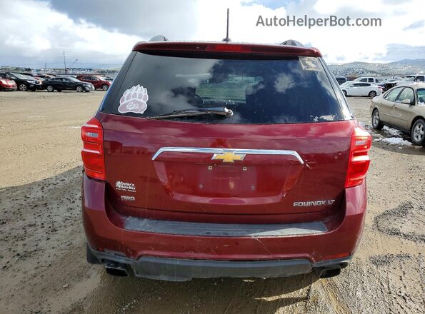 2GNFLFE31G6176331 2016 CHEVROLET EQUINOX Red უკანა ხედი