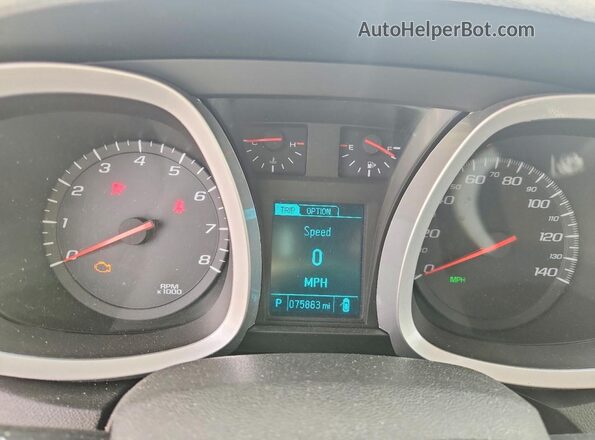 2GNFLFE3XG6235585 2016 CHEVROLET EQUINOX Silver Widok zestawu wskaźników