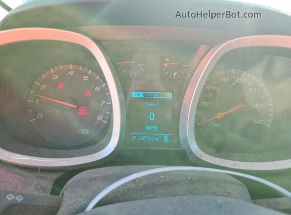 2GNFLFEK1G6126830 2016 CHEVROLET EQUINOX Blue Вид щитка приладів