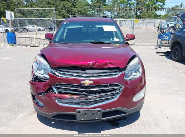2GNFLFEK2G6128134 2016 CHEVROLET EQUINOX Burgundy Instrument cluster view