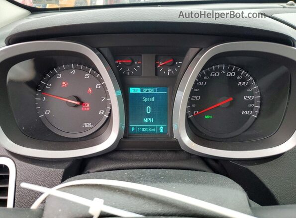 2GNFLFEK5G6258702 2016 CHEVROLET EQUINOX Blue Vista del cuadro de instrumentos