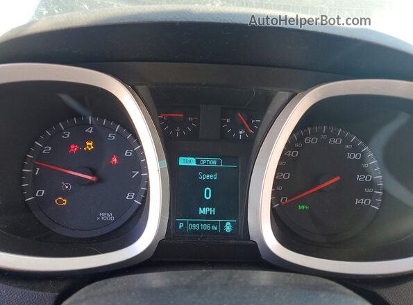 2GNFLFEKXG6205722 2016 CHEVROLET EQUINOX Black Instrument cluster view