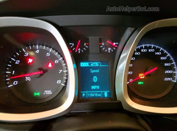 2GNFLGE32G6139049 2016 CHEVROLET EQUINOX Черный Вид щитка приборов