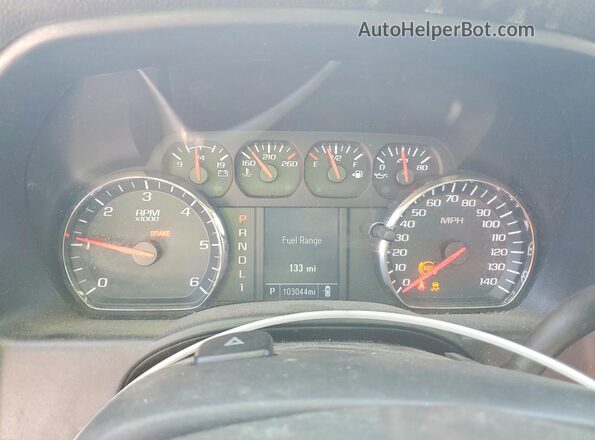 2GT21NEG2K1129017 2019 GMC SIERRA White Vista del cuadro de instrumentos