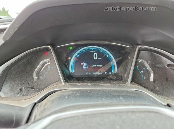2HGFC1E36JH643252 2018 HONDA CIVIC White ხელსაწყოთა პანელის ხედი
