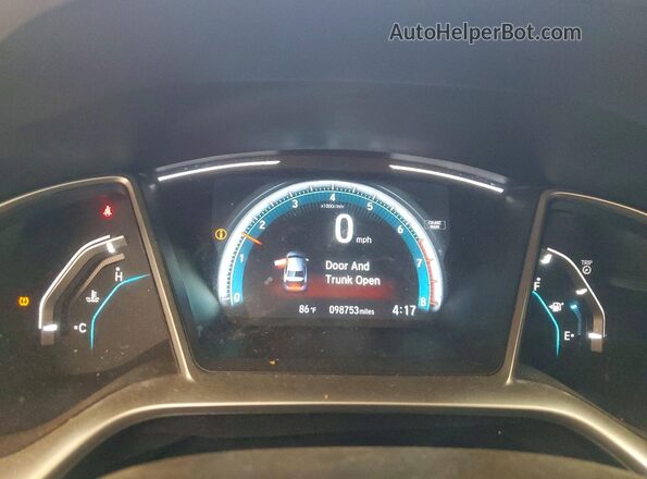 2HGFC1E37HH651919 2017 HONDA CIVIC Red Вид щитка приладів