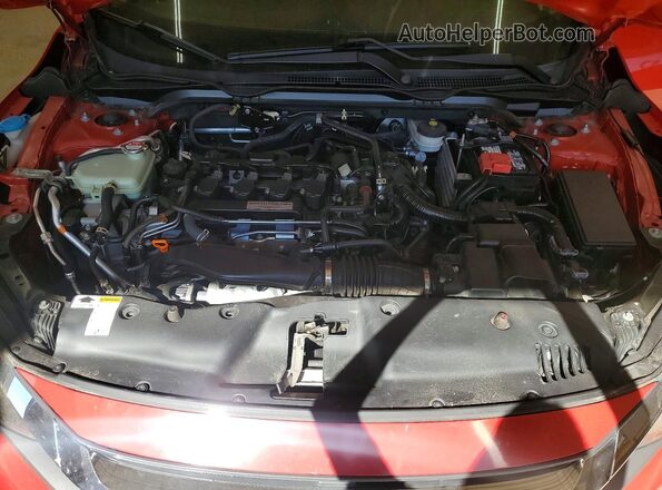 2HGFC1E37HH651919 2017 HONDA CIVIC Red Вид задньої частини салону