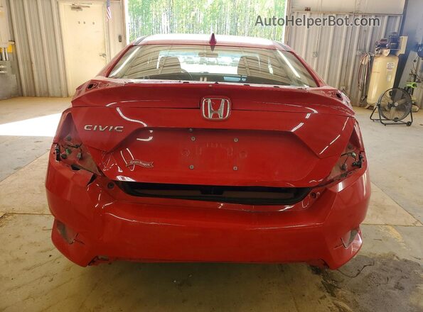2HGFC1E37HH651919 2017 HONDA CIVIC Red Вид ззаду