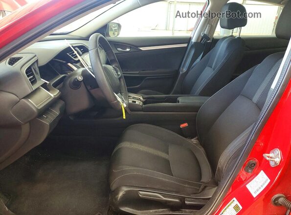 2HGFC1E37HH651919 2017 HONDA CIVIC Red Вид салону спереду