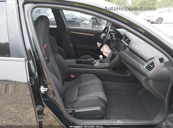 2HGFC1E50HH707653 2017 HONDA CIVIC Black წინა სალონის ხედი